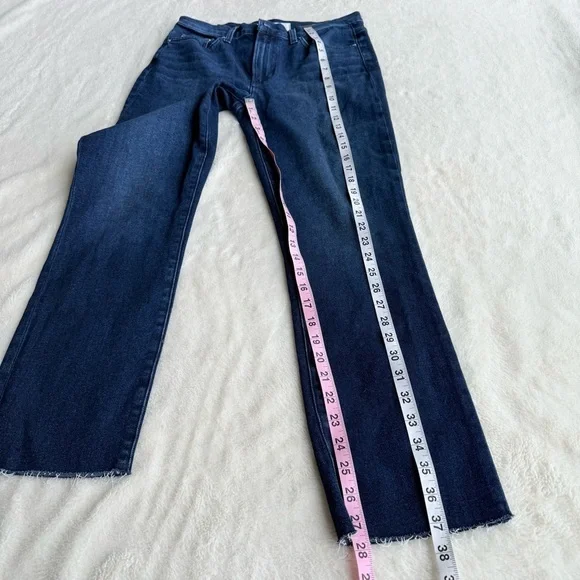 Frank & Eileen NWOT Everyday Cork Rinse Blue Cropped Raw Jeans 27 - Picture 4 of 10
